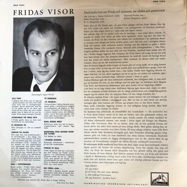 Ingvar Wixell : Fridas Visor (LP, RE)