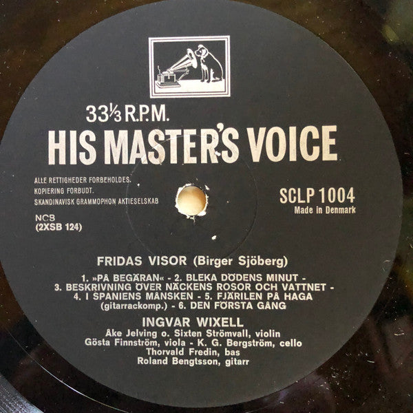 Ingvar Wixell : Fridas Visor (LP, RE)