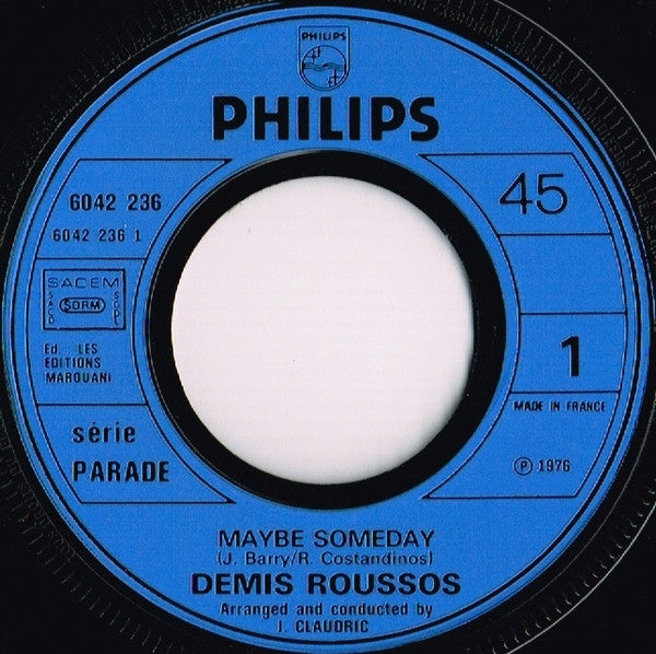 Demis Roussos : Maybe Someday (7", Single)