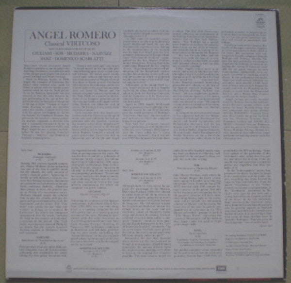 Angel Romero (2) : Classical Virtuoso (LP)