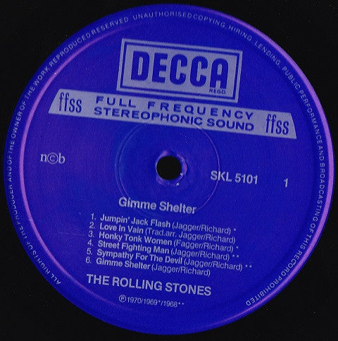 The Rolling Stones : Gimme Shelter (LP, Comp, RE)