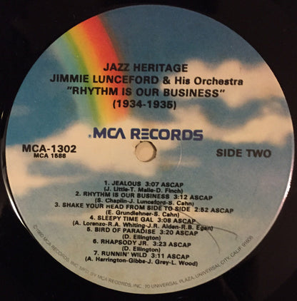 Jimmie Lunceford : Rhythm Is Our Business (1934-1935) (LP, Comp, Mono)