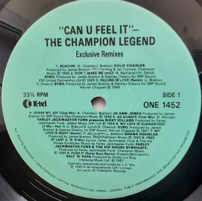 Various : Can U Feel It? - The Champion Legend (2xLP, Comp, Mixed)