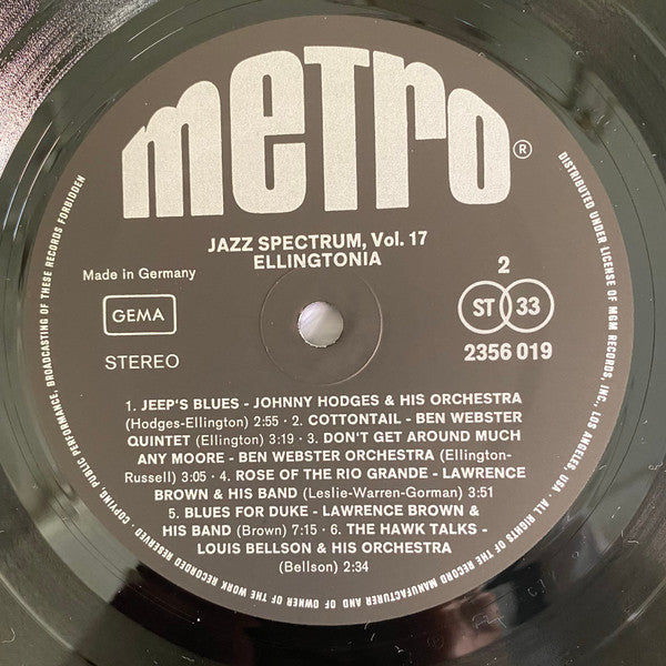 Various : Ellingtonia (Duke Ellington) (LP, Comp)