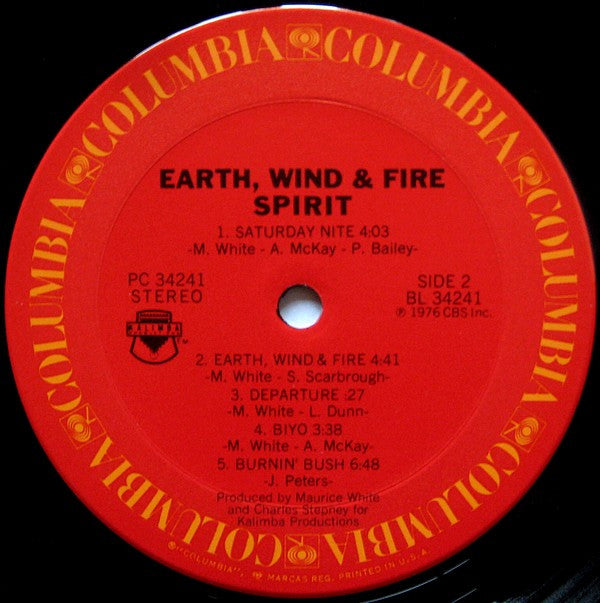 Earth, Wind & Fire : Spirit (LP, Album, Ter)