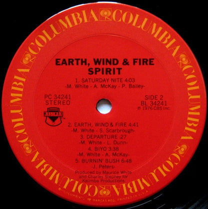 Earth, Wind & Fire : Spirit (LP, Album, Ter)