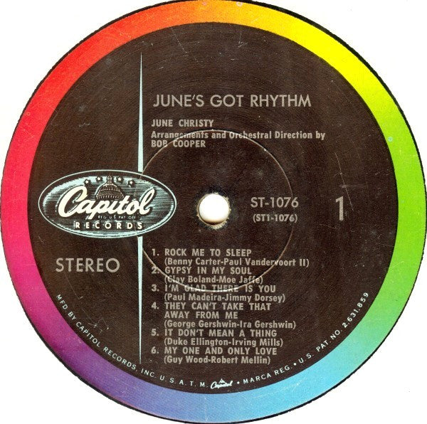 June Christy : June's Got Rhythm (LP)