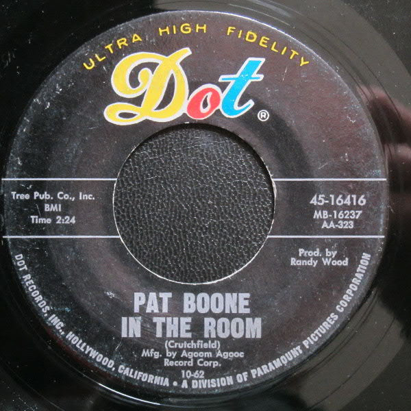 Pat Boone : In The Room / Mexican Joe (7", Single)