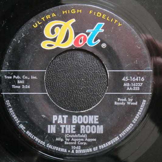 Pat Boone : In The Room / Mexican Joe (7", Single)