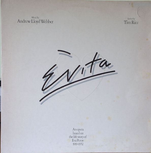 Andrew Lloyd Webber And Tim Rice : Evita (2xLP, Album)