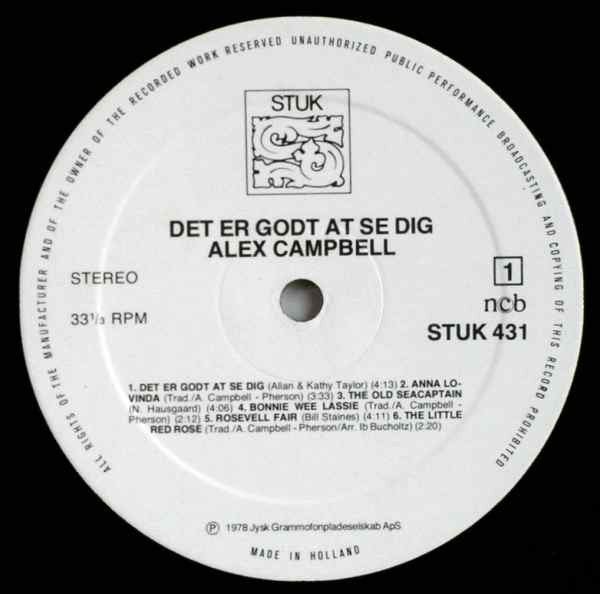 Alex Campbell (2) : Det Er Godt At Se Dig (LP)