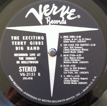 Terry Gibbs Big Band : The Exciting Terry Gibbs Big Band (LP, Album)