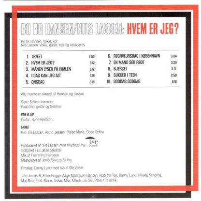 Bo Hr. Hansen, Nils Lassen : Hvem Er Jeg? (CD, Album)