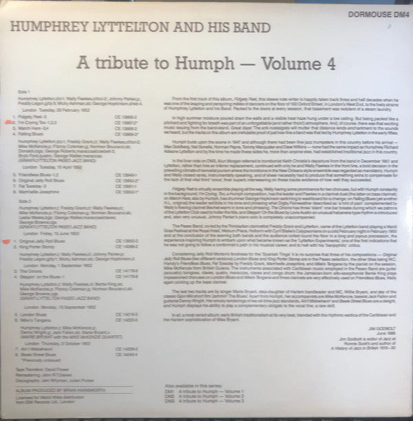 Humphrey Lyttelton : A Tribute To Humph - Volume 4 (LP, Album)