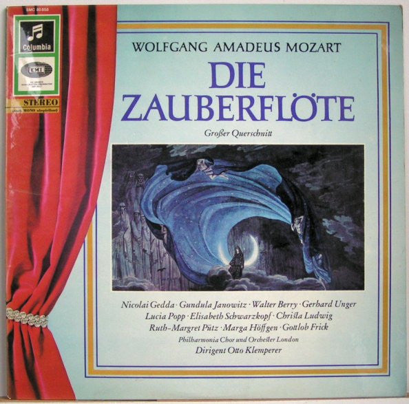 Wolfgang Amadeus Mozart : Die Zauberflöte (Grosser Querschnitt) (LP)