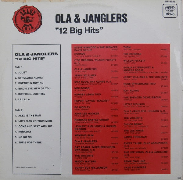 Ola & The Janglers : 12 Big Hits (LP, Album, Comp)