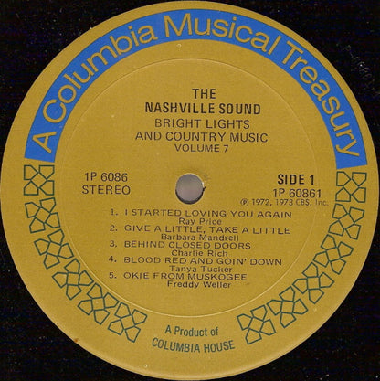 Various : The Nashville Sound: Bright Lights & Country Music: Volume 7 (LP, Comp)