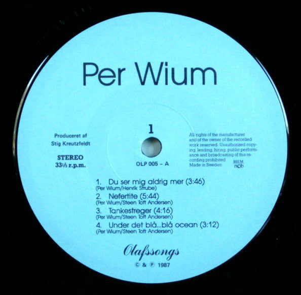 Per Wium : Ind I Det Blå (LP, Album)