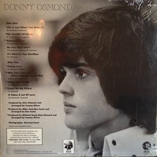 Donny Osmond : Alone Together (LP, Album)