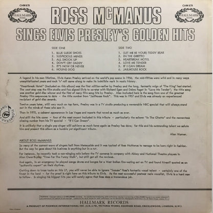 Ross McManus : Sings Elvis Presley's Golden Hits (LP, Album)