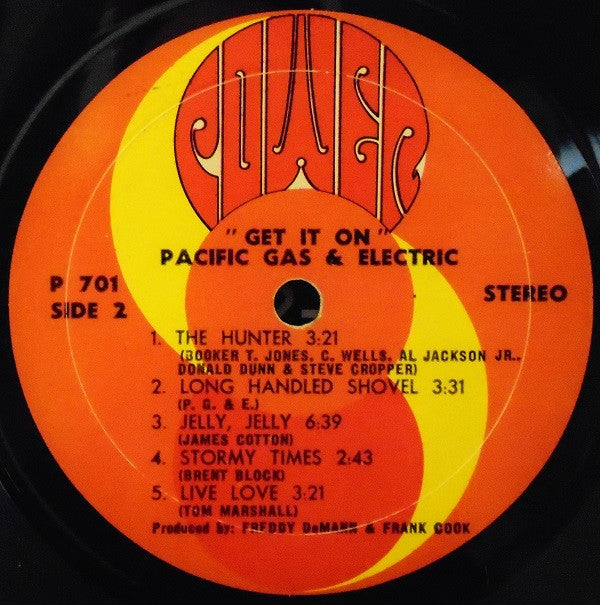 Pacific Gas & Electric : Get It On (LP, Album, Gat)