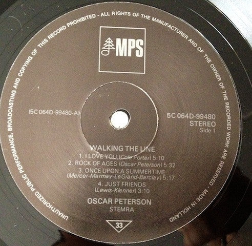 The Oscar Peterson Trio : Walking The Line (LP, Album)