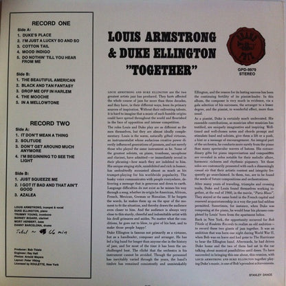 Louis Armstrong & Duke Ellington : Together (2xLP, Comp)