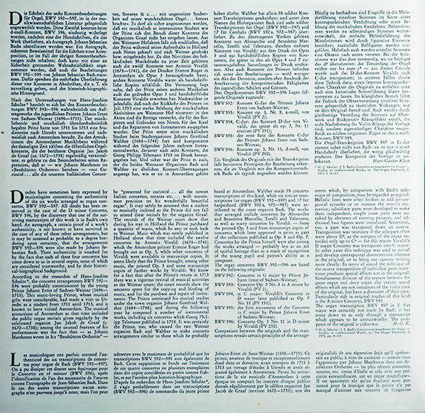 Johann Sebastian Bach, Karl Richter : Die 6 Orgelkonzerte, BWV 592–597 (LP, Gat)