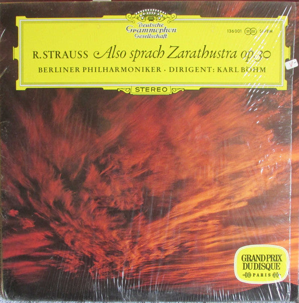 Richard Strauss - Berliner Philharmoniker, Karl Böhm : Also Sprach Zarathustra, Op. 30 (LP)