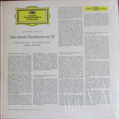 Richard Strauss - Berliner Philharmoniker, Karl Böhm : Also Sprach Zarathustra, Op. 30 (LP)