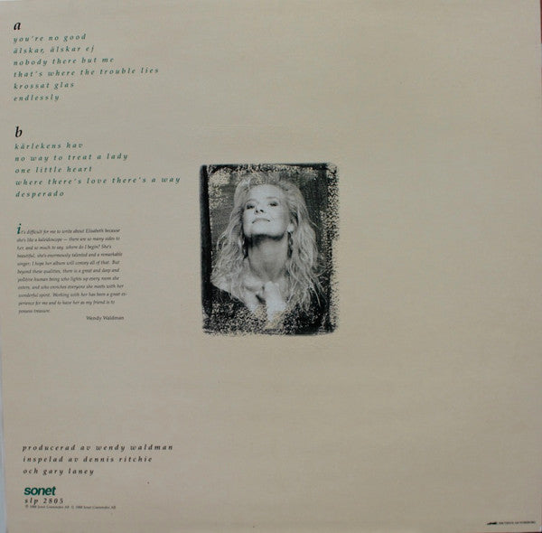 Elisabeth Andreassen : Älskar, Älskar Ej... (LP, Album)