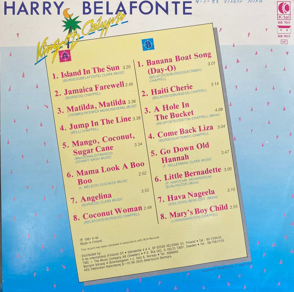 Harry Belafonte : King Of Calypso  (LP, Comp)