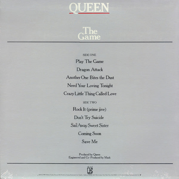 Queen : The Game (LP, Album, CSM)