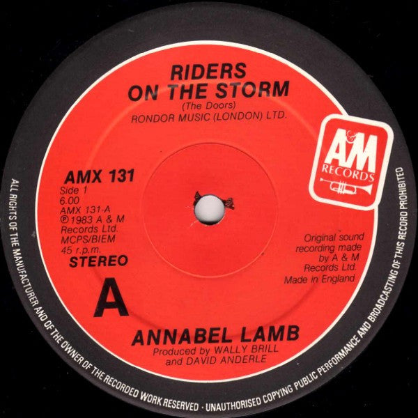 Annabel Lamb : Riders On The Storm (12")