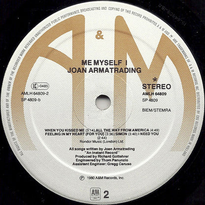 Joan Armatrading : Me Myself I (LP, Album)