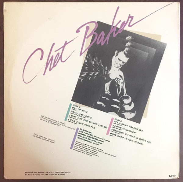 Chet Baker : Sings Again (LP, Album)