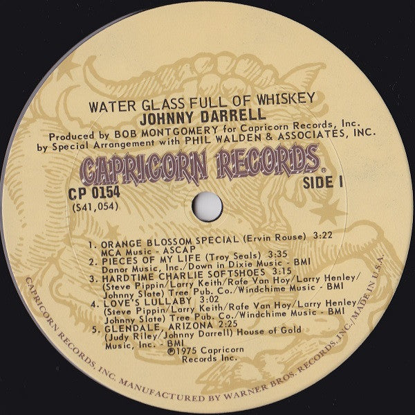 Johnny Darrell : Water Glass Full Of Whiskey (LP, Album)