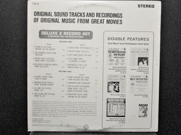 Various : Original Sound Tracks And Recordings Of Original Music From Great Movies (2xLP, Comp)