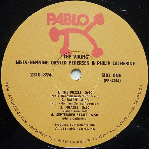 Niels-Henning Ørsted Pedersen, Philip Catherine : The Viking (LP)