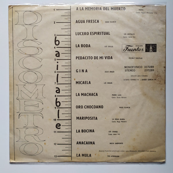 Various : Discometro Bailable Vol 1 (LP, Comp, Mono)