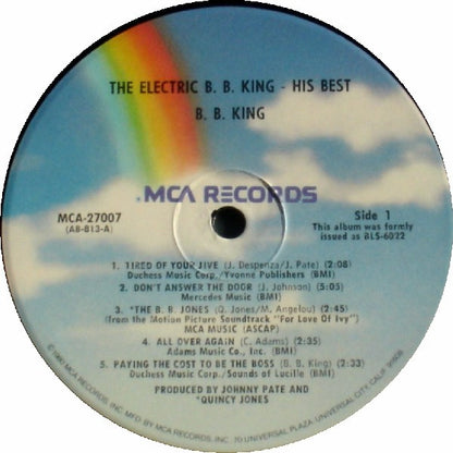 B.B. King : His Best - The Electric B.B. King (LP, Album, RE)