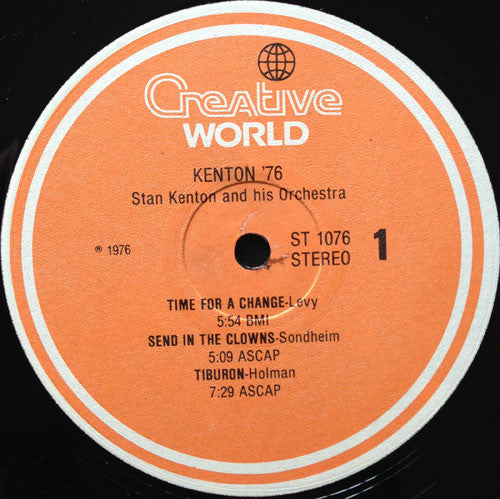 Stan Kenton And His Orchestra : Kenton '76 (LP, Album, Ora)