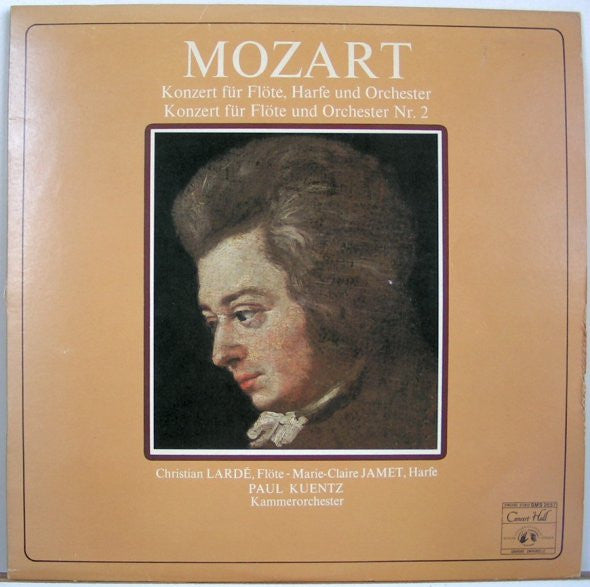 Wolfgang Amadeus Mozart / Orchestre De Chambre Paul Kuentz : Konzert Für Flöte, Harfe Und Orchester - Konzert Für Flöte Und Orchester Nr. 2 (LP)