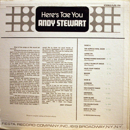 Andy Stewart : Here's Tae You (LP, Album)