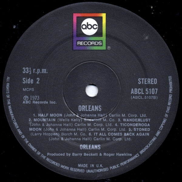 Orleans : Orleans (LP, Album, Bla)