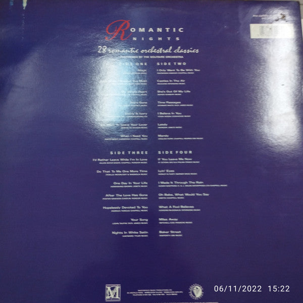 Solitaire Orchestra : Romantic Nights  (2xLP, Album)