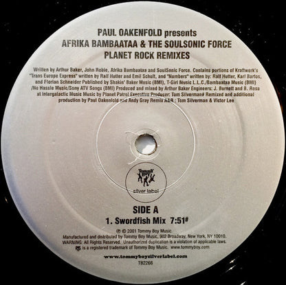 Paul Oakenfold Presents Afrika Bambaataa & Soulsonic Force : Planet Rock Remixes (12")