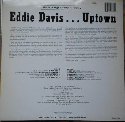 Eddie "Lockjaw" Davis : Uptown (LP, Album, RE)