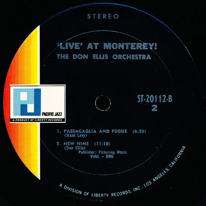 The Don Ellis Orchestra : 'Live' At Monterey ! (LP, Album)