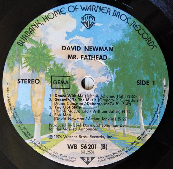 David "Fathead" Newman : Mr. Fathead (LP, Album)